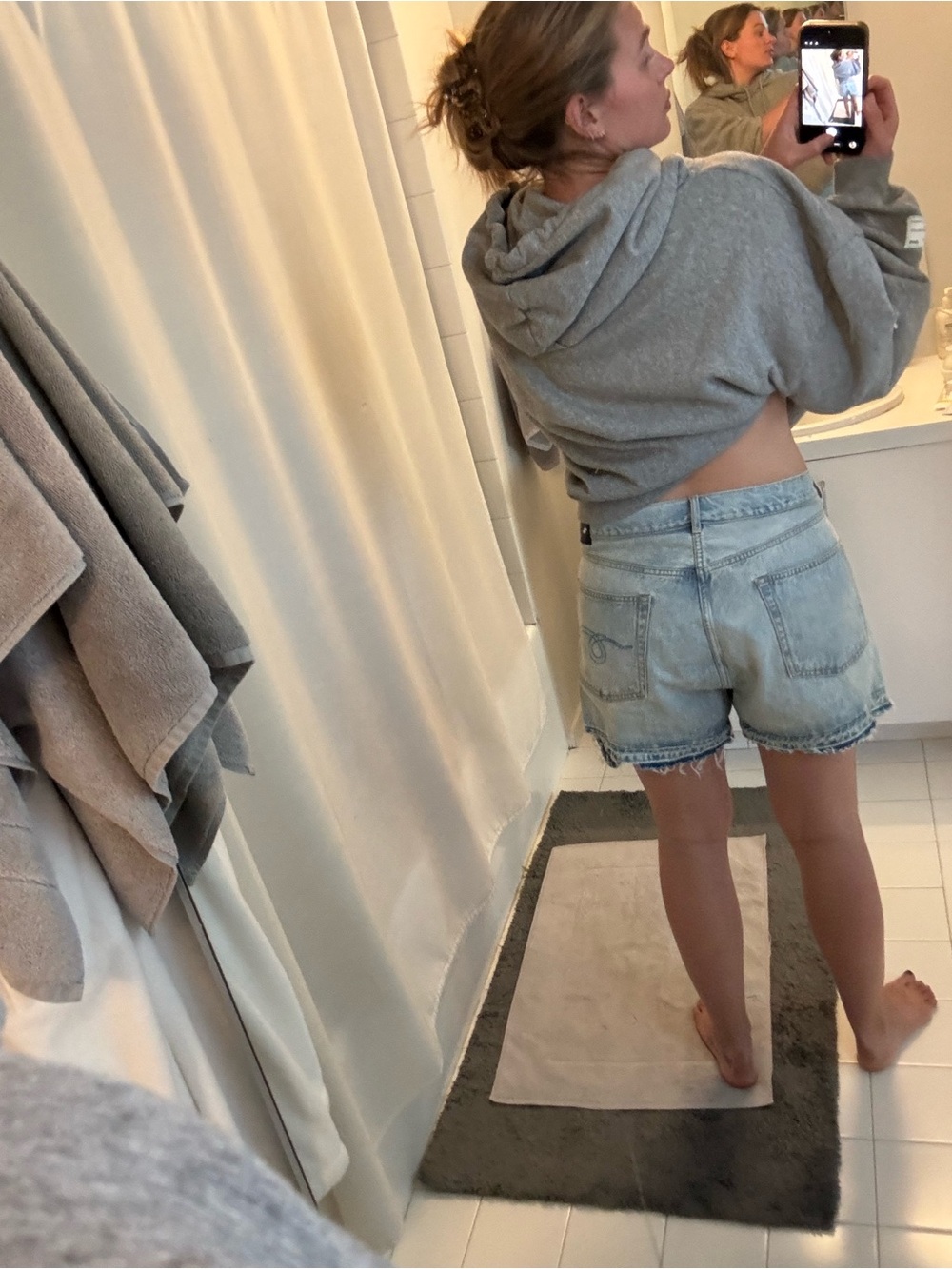 R13 Cross Over Denim Shorts Tilly Size 29 - Picture 7 of 9